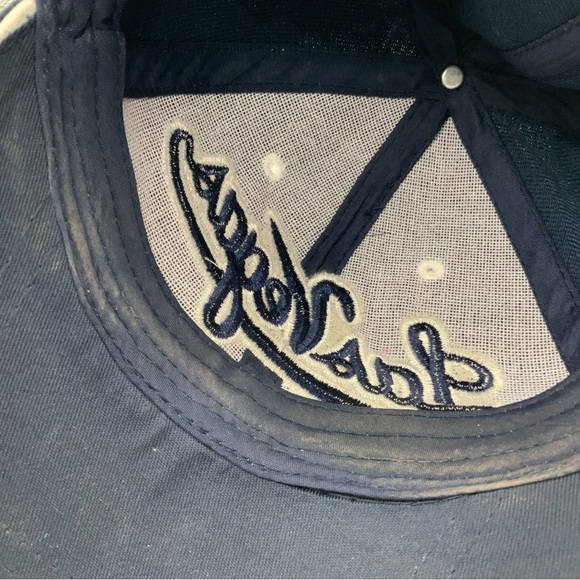 Las Vegas Baseball Hat Blue and Trimmed in White Adjustable Strap Made by Lanza - Picture 6 of 9